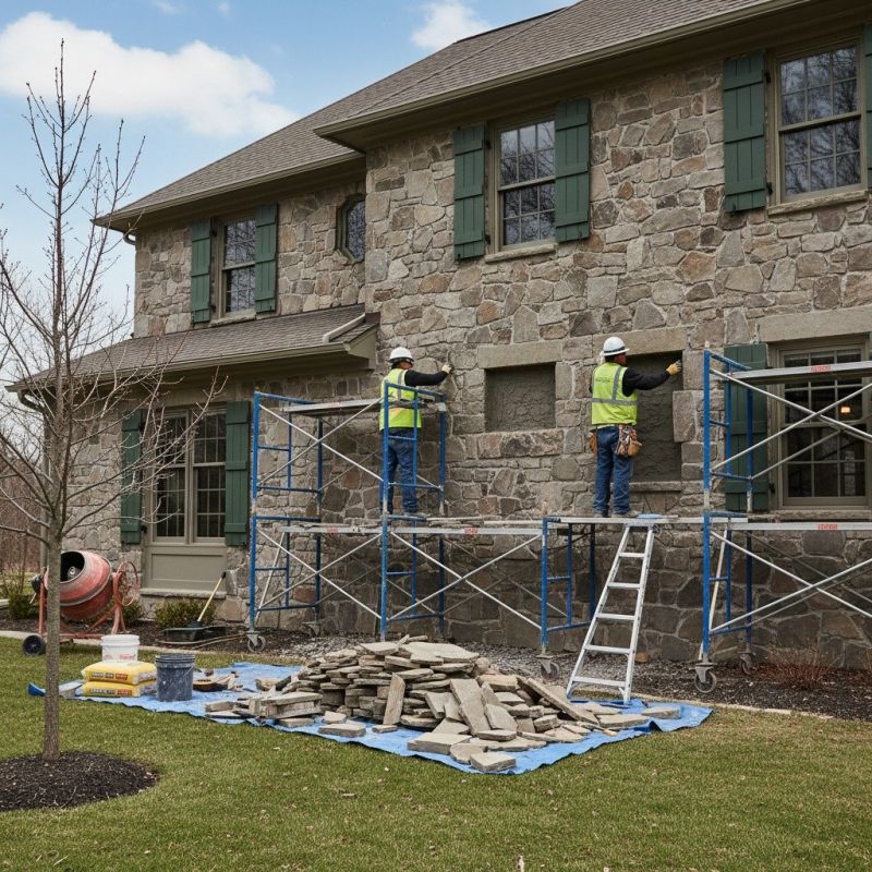 Stone Siding Installation